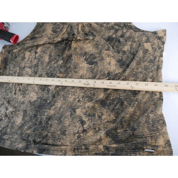 Calvin Klein Women's Plus Size Sleeveless Printed Pleated-Neck Top 3X - Picture 6 of 8